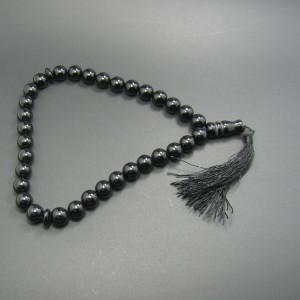 Black Aqeeq / Agate 33 8mm Beads Tasbeeh / Zikr Tasbih TS-29-3